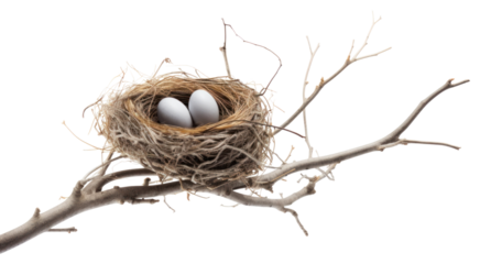 PNG Nest branch tree bird. 