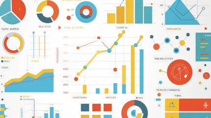 Fototapeta premium Create an infographic showcasing the benefits of using social media analytics. Highlight how businesses can track performance and gain insights from their data.