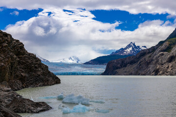 Torres del Paine national park in Patagonia Andes, Chile. South America mountain landscape....