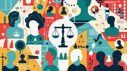 Design a visual guide to understanding human rights. Cover fundamental rights and freedoms, such as the right to equality, freedom of speech, and access to education and healthcare.