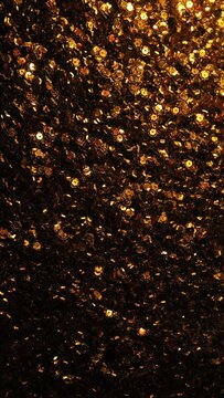 Vertical Screen: This vertical screen offers a dazzling view with golden glitter, perfect for glamorous and festive themes. Its ideal for creating stunning visual content that is luxurious and elegant