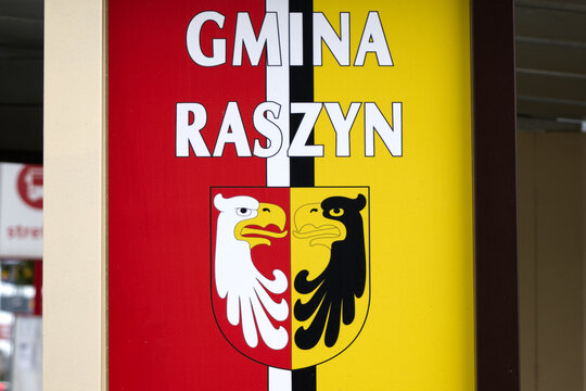 The coat of arms of the commune and city of Raszyn, the place where the famous tennis player Iga Swiatek comes from.