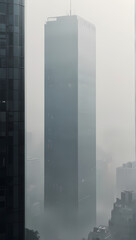 city in the fog