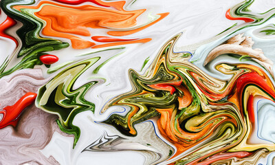 Irregular art painting illustrations with a vegetarian theme can be used as a background