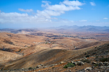Vulkanlandschaft der kanarischen Insel Fuerteventura
