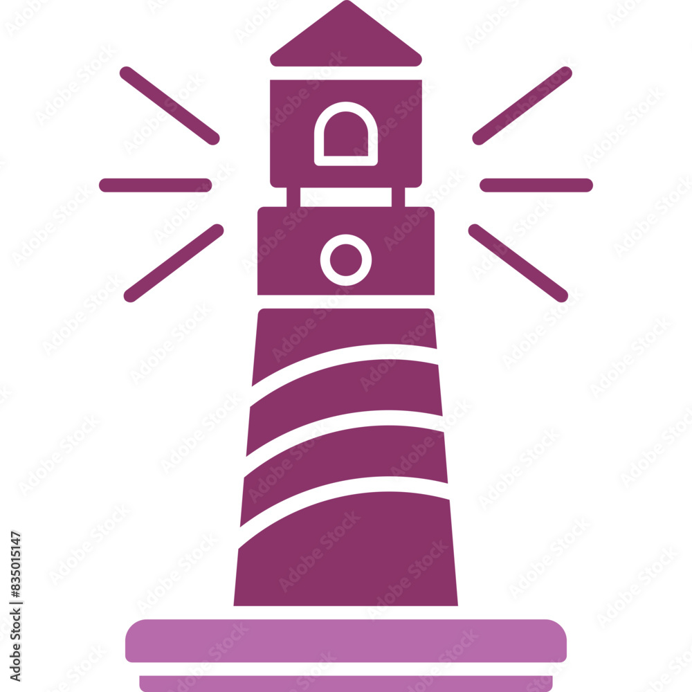 Sticker Lighthouse Icon