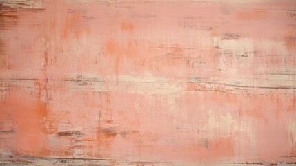 Obraz premium Pastel peach wood wooden with plank texture wall background, wood table Through use wash Giving a feeling of looking old and beautiful.