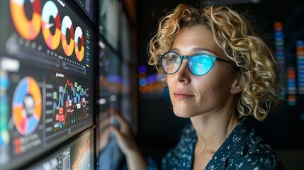 A UXUI designer researching user behavior with analytics tools selective focus, user research theme, whimsical, fusion, digital workspace backdrop