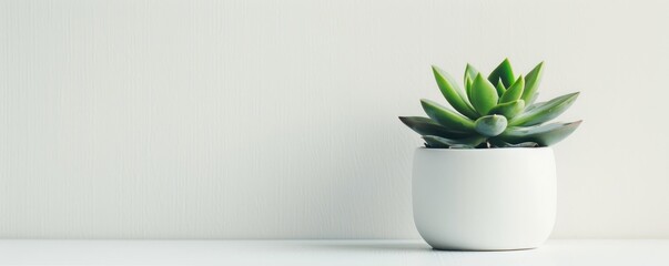 A small green plant is sitting in a white bowl. hot of a single succulent plant in a minimalist white pot, placed against a clean, white background to emphasize its natural beauty and simplicit