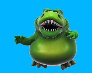 Fun 3D cartoon trex dancing © Julien Tromeur