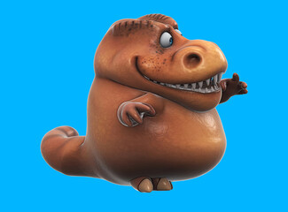 Fun 3D cartoon trex dancing © Julien Tromeur