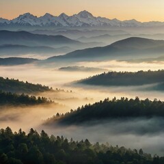 sunrise in the mountains