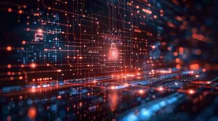 Obraz premium Enhance your online security and privacy with stunning imagery depicting the empowerment of privacycentric networks safeguarding your valuable data