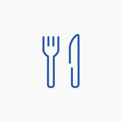 fork and knife food icon