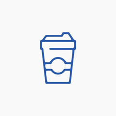 coffee in take away cup icon