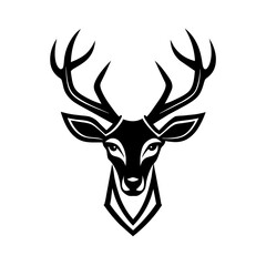 Deer Head Silhouette Vector