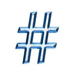 Ice symbol in a blue frame