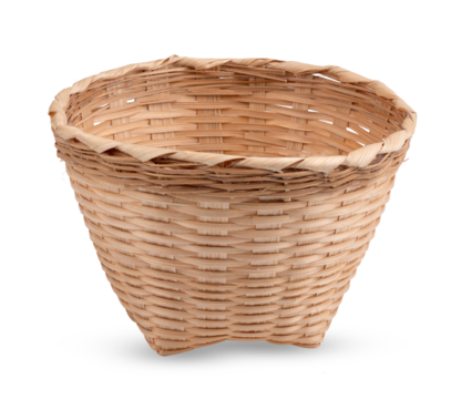 basket isolated on transparent png