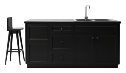 PNG Stool and counter top furniture kitchen sink.