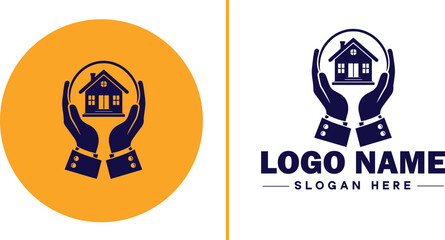 Fototapeta premium Auction house icon Auction gallery Auction center Auction mart flat logo sign symbol editable vector