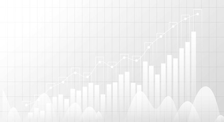 Stock market chart, business candle stick graph of stock market investment. Economy chart analysis background concept