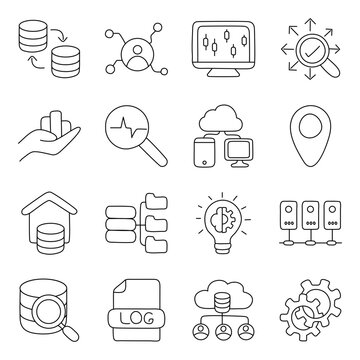 Pack of Data Analytics and Startup linear Icon

