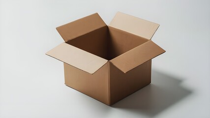 Empty Brown Box Mockup for Custom Designs