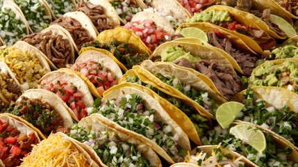 Fototapeta premium Mexican cuisine, delicious tacos