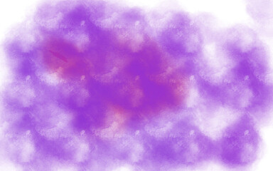 many white cloud on the purple sky