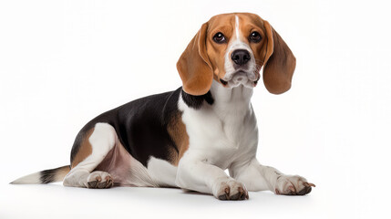 Lying Beagle Dog