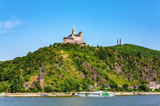 Castle Marksburg, Braubach, Rhineland-Palatinate, Germany, Europe.