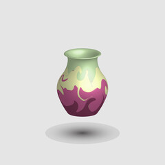 Aesthetics pot 3d rendering illustration
