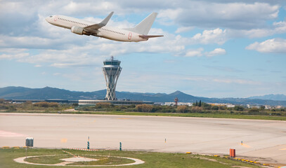 El Prat-Barcelona airport. This airport was inaugurated in 1963