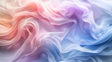 Obraz premium Soft Pastel Abstract: Illustrate a background with soft pastel colors blending smoothly into abstract shapes and forms.