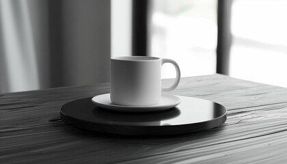 White Demitasse Coffee Cup
