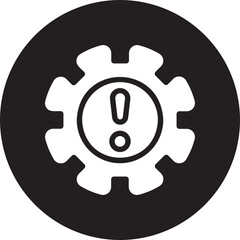 risk management glyph icon
