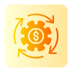 Cashflow gradient icon
