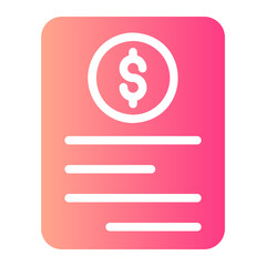 budget gradient icon