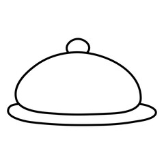 Obraz premium Trendy design icon of cloche