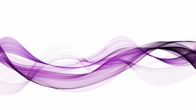 Beautiful very modern abstract rippling flowing purple wave lines background, banner, backdrop, template, wallpaper. Swirl shape isolated on background, close-up, swirls, twisting, macro, minimalist