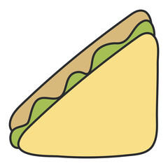 Modern design icon of sandwich 

