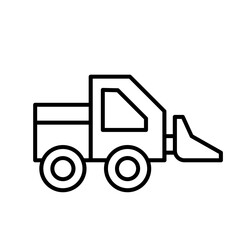 contruction vehicle line  design  icon