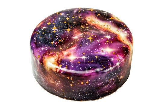 recommend clip art: Galaxy inspired cake isolated on transparent background.