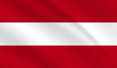 Austria National Flag Photo 4k Flag waving 3d