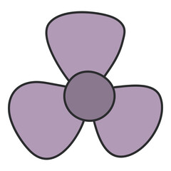 A beautiful design icon of flower petals