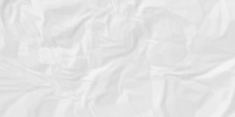 Abstract White wave paper crumpled texture. white fabric textured crumpled white paper background. panorama white paper texture background, crumpled pattern texture background. 