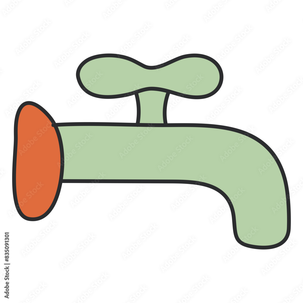 Poster Modern design icon of water tap
