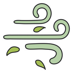 A unique design icon of wind

