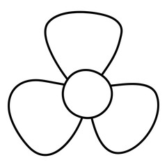 A beautiful design icon of flower petals 

