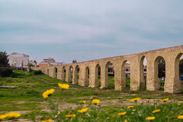 Fototapeta premium Kamares Aqueduct in Larnaca, Cyprus